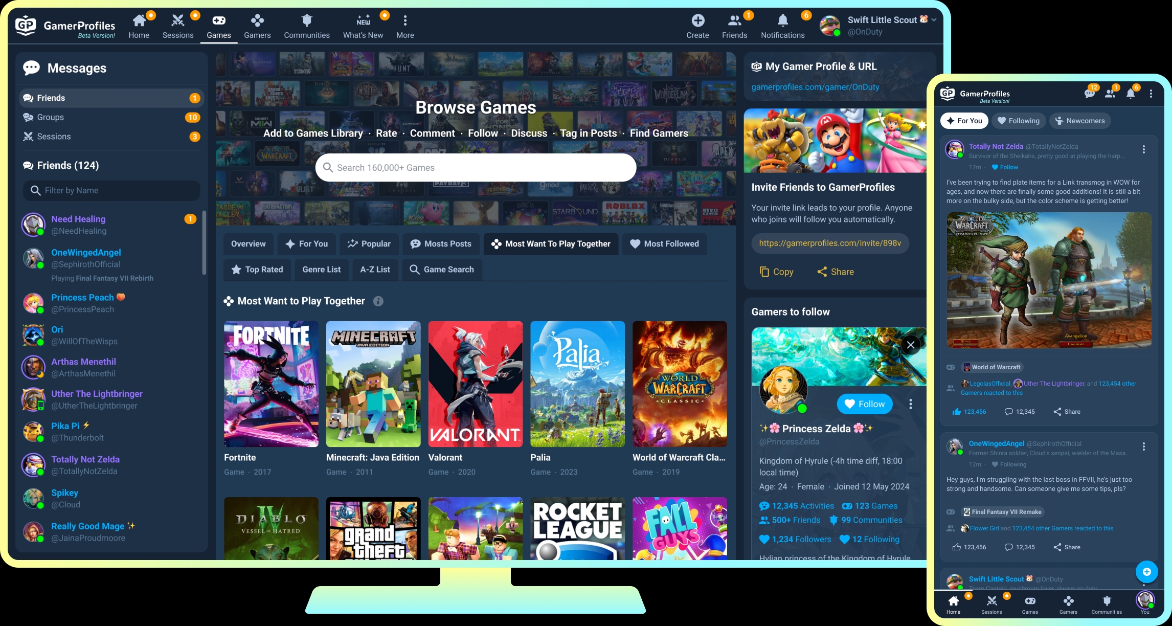 App Preview - GamerProfiles