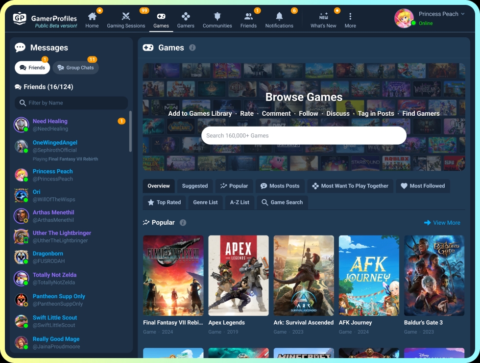 Browse 160,000+ Games - GamerProfiles